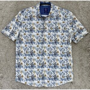 Johnnie O Shirt Men XL Gulf Blue Chipley Top Shelf Button Up Nanea‎ Golf Club HI